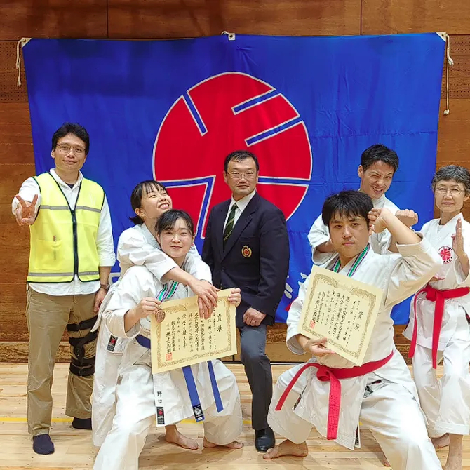 日本空手道直心塾 集合写真
